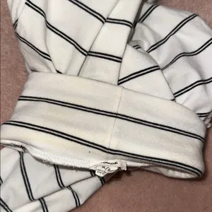 Garage Striped Longsleeve Turtleneck Top Black & White thumbnail 3