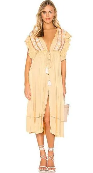 Free People Will Wait For You Midi Dress thumbnail 1