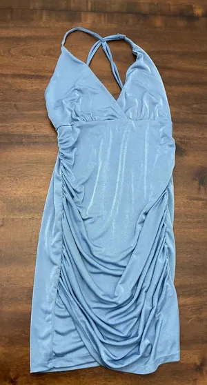 Lucy In The Sky Dress Women’s Small Blue Bodycon Sleeveless Mini thumbnail 1