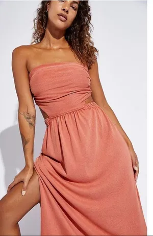 Free People Tangelica Tube Maxi Dress Strapless thumbnail 4