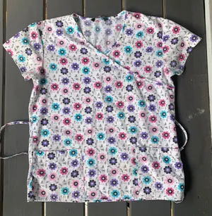 Floral Scrub Top Multi thumbnail 2
