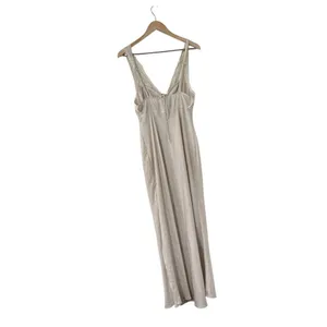 FREE PEOPLE Intimately Country Side Slip Lace Night Gown Satin Maxi Dress thumbnail 6