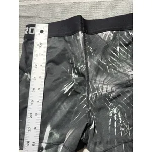 Nike Pro Dri-FIT Womens XS Black White Abstract Print Compression Shorts 3 Inch thumbnail 3