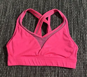 Lululemon Sports Bra Athletic Yoga Pink Size 4 thumbnail 1