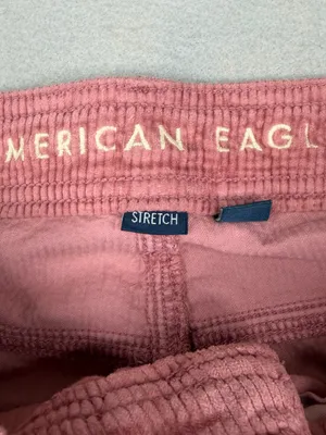 American Eagle Pink Corduroy Cargo Pants Womens 0 Super High Rise Baggy Wide Leg thumbnail 6