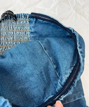 Ruby and Jenna - Olivaceous Denim Romper thumbnail 4