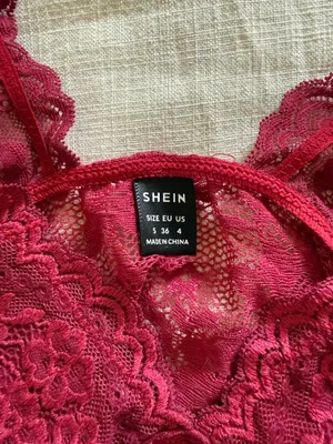 Shein Burgundy Lace Tank Too thumbnail 6