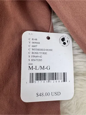 FREE PEOPLE Low Back Long Sleeve‎ Tee Top Medium Large Brown Seamless Ballet New thumbnail 6