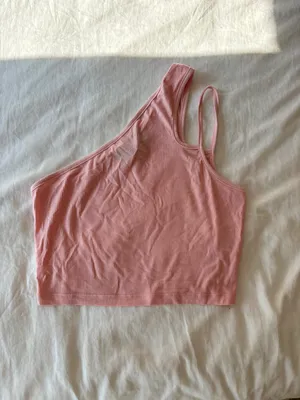 Pink One Shoulder Top  thumbnail 2