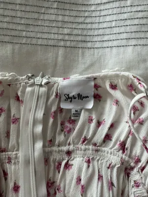 Sky to Moon Mini Dress Floral Pink thumbnail 4