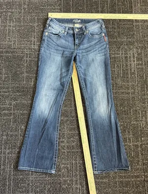 Silver Jeans Women's Flare Jeans in Medium Blue Wash thumbnail 1