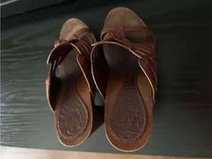 DIOR wood and leather limited edition heels thumbnail 3