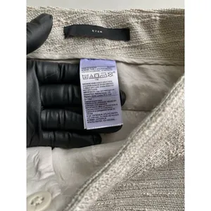Banana Republic Ryan Tweed Shorts Size 12 Metallic Beige Fringe Tailored Dressy thumbnail 9