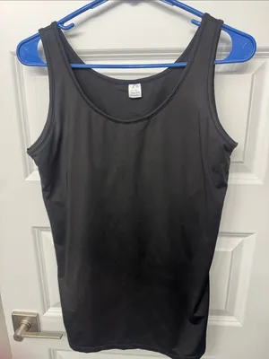 Black Women's Tank Top - Classic Scoop Neck thumbnail 1