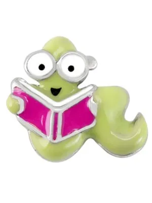 Origami Owl Book Worm Floating Charm thumbnail 1