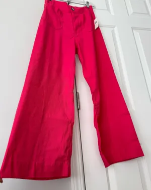 Anthropologie Maeve The Colette Wide-Leg Cropped Linen Pants, Size 27 thumbnail 8