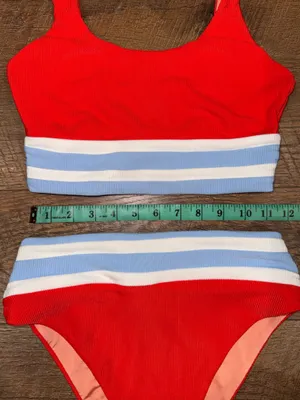 Beach Riot Thalia High-Waisted Bikini Top and Bottom Set from Anthropologie thumbnail 6
