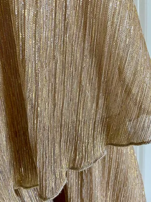 Gold Shimmer Holiday Dress thumbnail 2