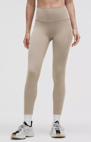 NWT Lululemon Wunder Train HR Tight with Pockets 25"size 8 Warm Ash Grey thumbnail 1