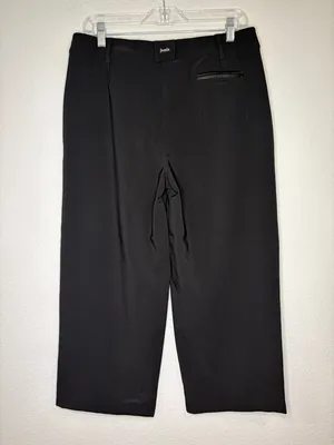 NWOT Jamie Sadock stretch capri golf pants multi pocket black 8 thumbnail 2