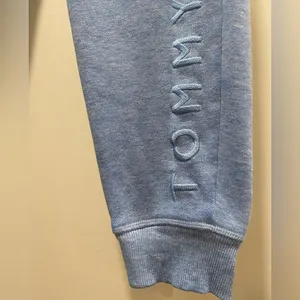 Women's Light Blue Drawstring Sweatpants Joggers - Small thumbnail 8