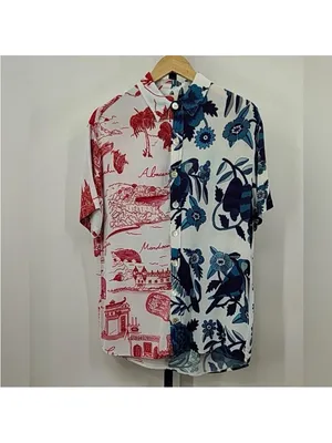NEW Farm Rio Women’s Mixed‎ Prints Uni Shirt Size SMALL thumbnail 2