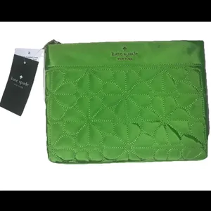 Kate Spade Spade Flower Quilted Cosmetic Pouch – Green – NWT‎ KK254 thumbnail 6