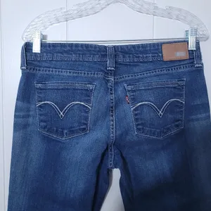 Levi’s Demi Curve Skinny Jeans Womens 31 Low Rise Medium Wash Y2K thumbnail 6