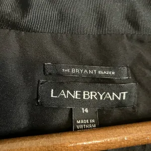 Lane Bryant Crepe "The Bryant" Black Pink Floral Blazer thumbnail 6