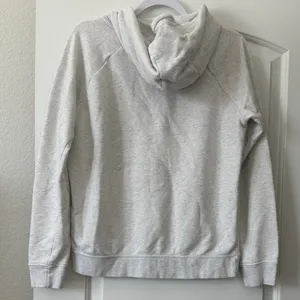 Nike Light Gray Crewneck Hoodie with Black Swoosh thumbnail 4