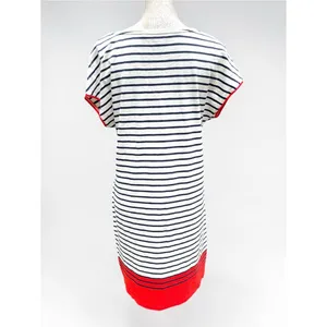 Boden Paulina Jersey Midi Dress US 8R Striped Cotton Coastal Preppy Breton thumbnail 6