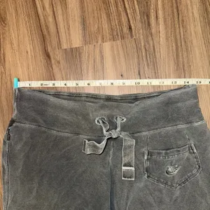 Nike Vintage Wash Sweat Shorts Lounge Activewear Drawstring Pocket Gray S‎ thumbnail 8