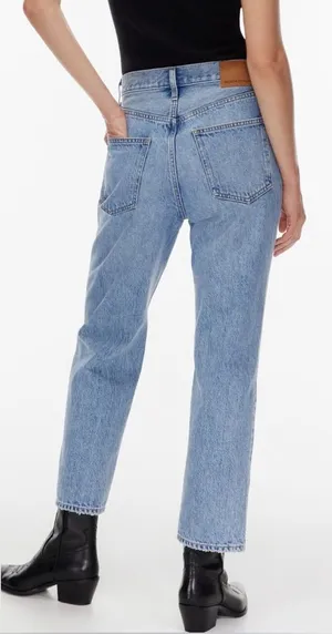 Aritzia Denim Forum‎ The ‘90s Joni Hi-Rise Loose Jeans Picture this Bleu Size 25 thumbnail 1