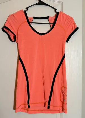 Lululemon Run: Team Spirit Tech Short Sleeve in Pop Orange Vintage thumbnail 1