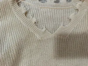 Off TheShoulder Sweater Tan thumbnail 2