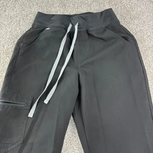 Figs Zamora‎ Jogger Women S Black High Waisted Technical Scrub Pants W22SW2012 thumbnail 5