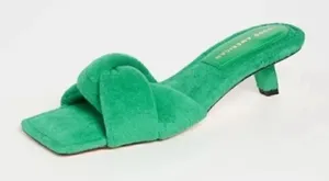 Good American Terry Slip on Green Sandals(Size 7.5) thumbnail 1
