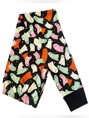 Hanna Andersson “Friendly Ghosties” Halloween organic cotton pajama pants thumbnail 1
