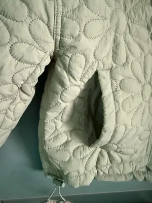 Sage green cropped jacket thumbnail 2