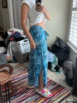 Blue Island Swimsuit Cover-Up Blue thumbnail 4