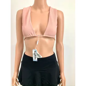 Frankies Bikinis XS Shea ribbed bikini top SW2 3423 thumbnail 6