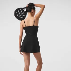 Alo Yoga Black Alosoft Courtside Tennis Dress New XS thumbnail 3