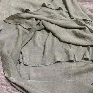 Exist Womens Maxi Dress S Sage Green‎ Textured Layered Asymmetrical Cottagecore thumbnail 15