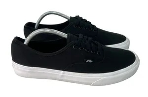 Vans Unisex Off the Wall Black Canvas Low Shoe Size 10.5 or 12 #324 thumbnail 1