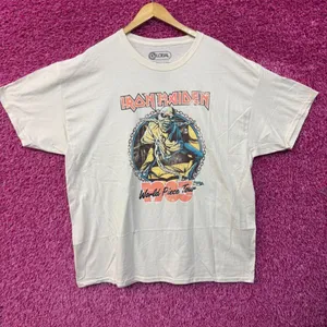 Iron Maiden World Piece Tour 1983 Heavy Metal Band Tee 2XL thumbnail 1