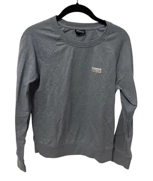 Patagonia Organic Cotton Heather Blue Raglan Pullover Sweatshirt Small thumbnail 1