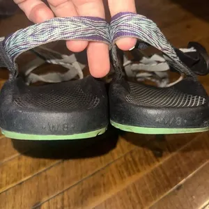 Chaco purple double strap orthotic arch support gorpcore 8 sandals thumbnail 2