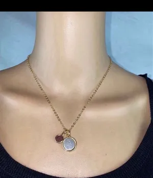 NEW Letter A Necklace Gold thumbnail 3