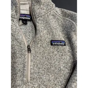 Patagonia Better Sweater Women's small beige Quarter Zip Fleece Jacket Pocket thumbnail 6