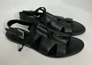 1. State Teena black leather sandals‎ women's size 7.5 casual gladiator style thumbnail 1